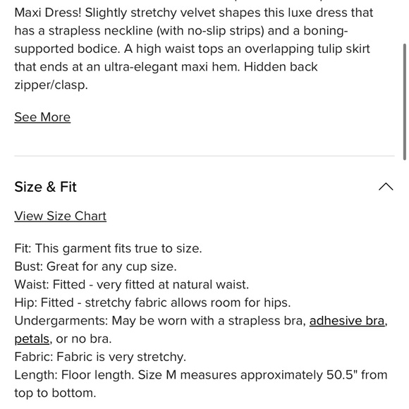 Purple Velvet Strapless Maxi Dress - Picture 2 of 4